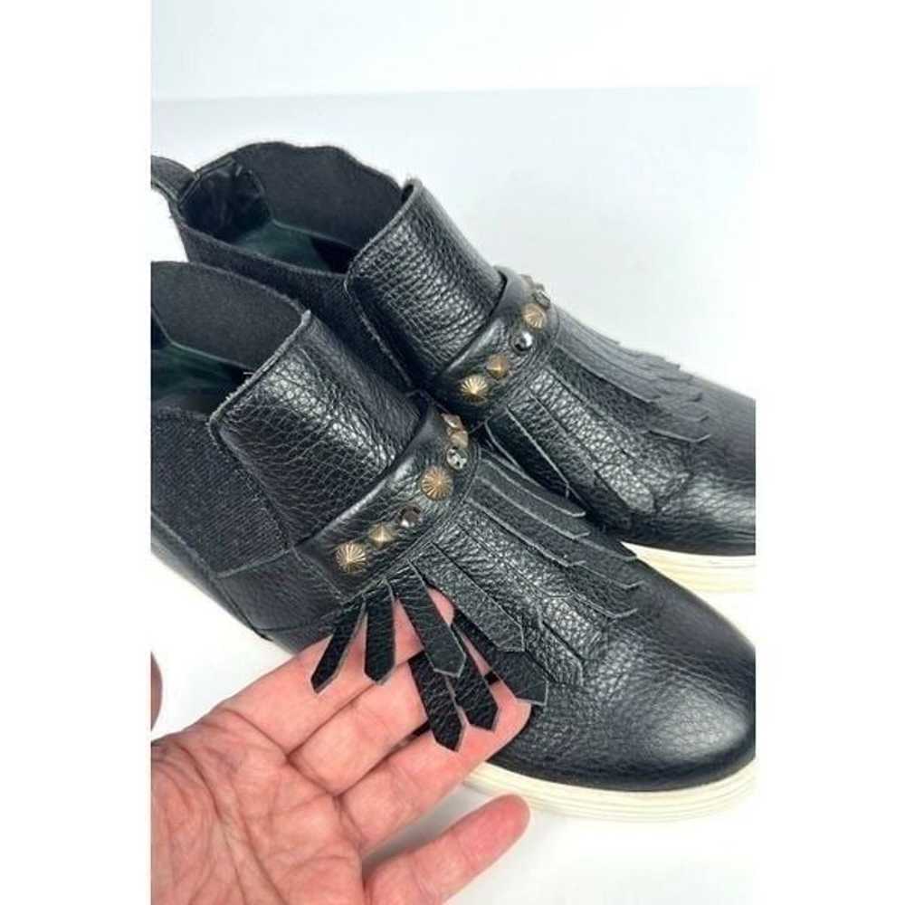 Hogan Black Leather Ankle Sneaker Boots Slip-on S… - image 6