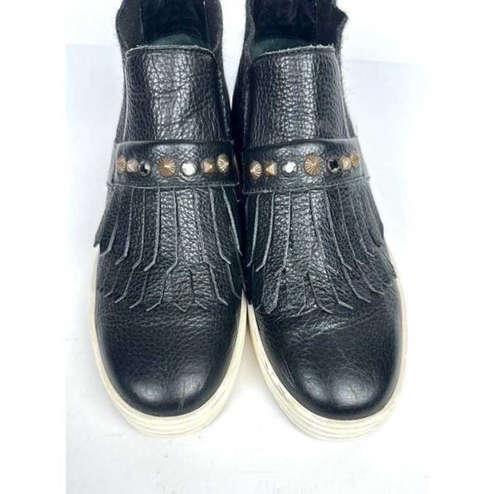 Hogan Black Leather Ankle Sneaker Boots Slip-on S… - image 8