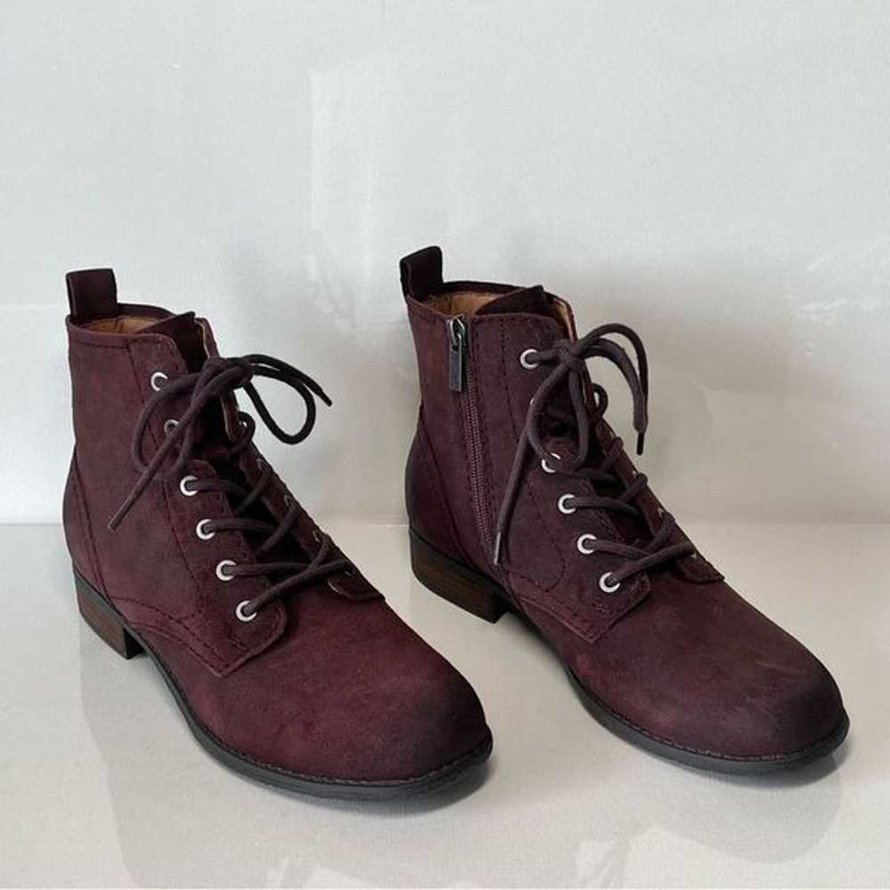 Earth Janel Leather Lace-Up Ankle Boots - image 2