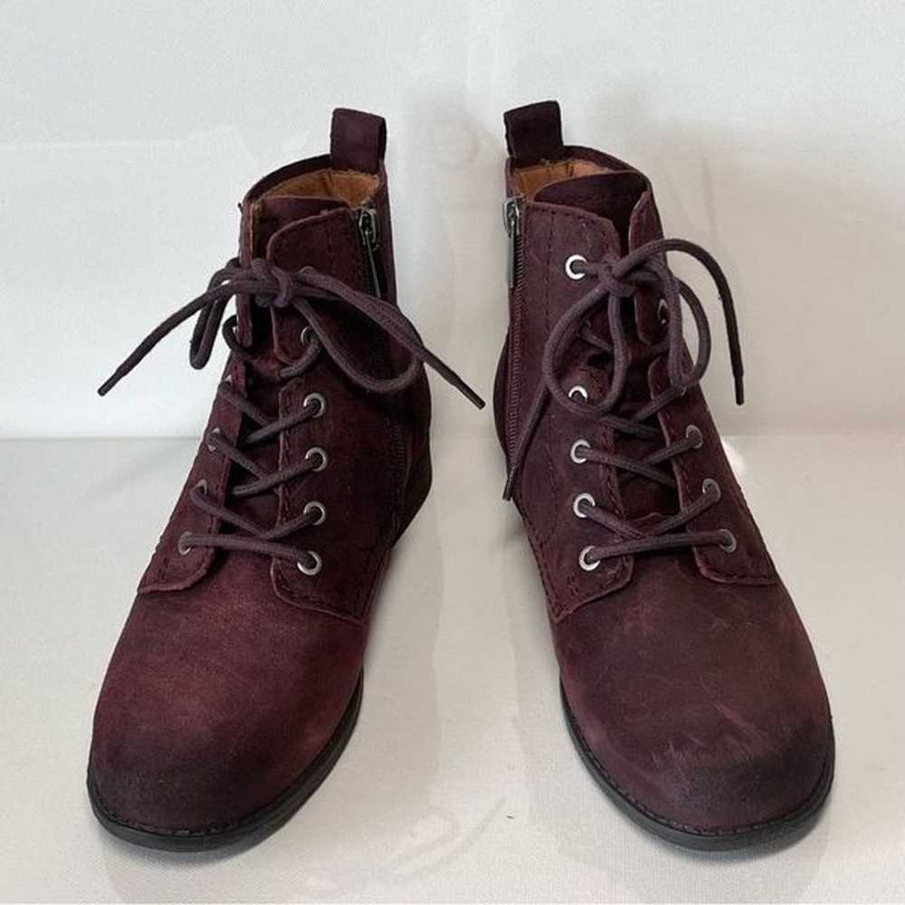 Earth Janel Leather Lace-Up Ankle Boots - image 4