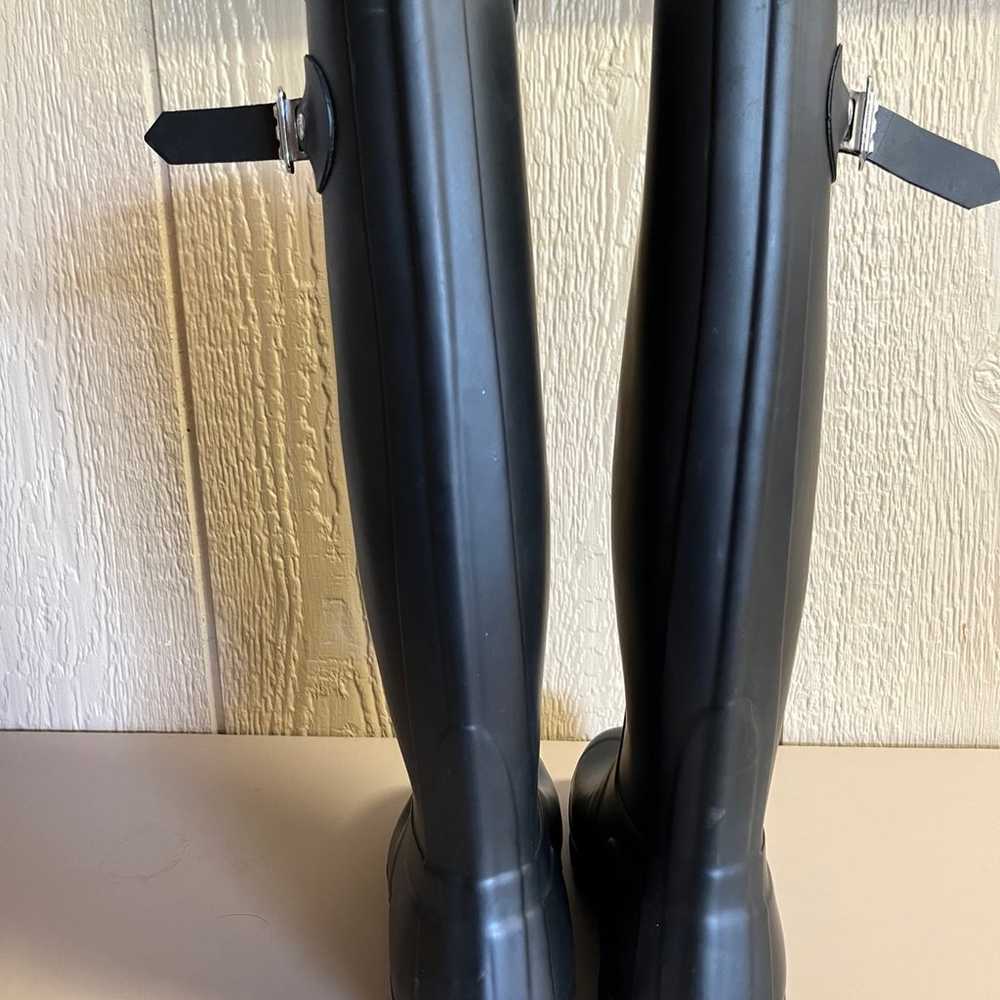 Hunter Women's Original Tall Rain Boots in black … - image 2