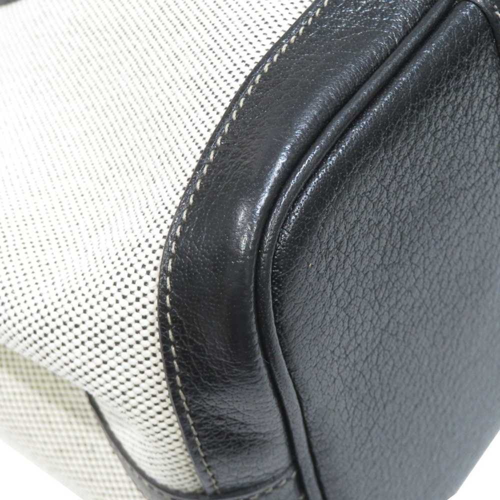 Hermes HERMES Garden TPM Handbag Black/Grey Toile… - image 6