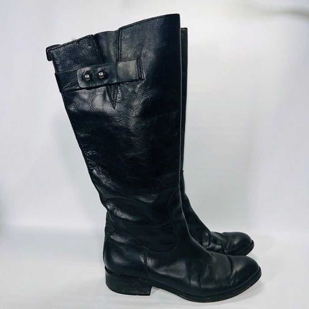 Spirit by Lucchese Bailey Riding Boots Black Leat… - image 3