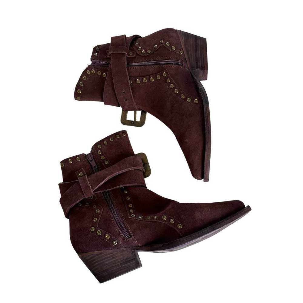 Free People Billy Western Studded Pointed Toe Buc… - image 3