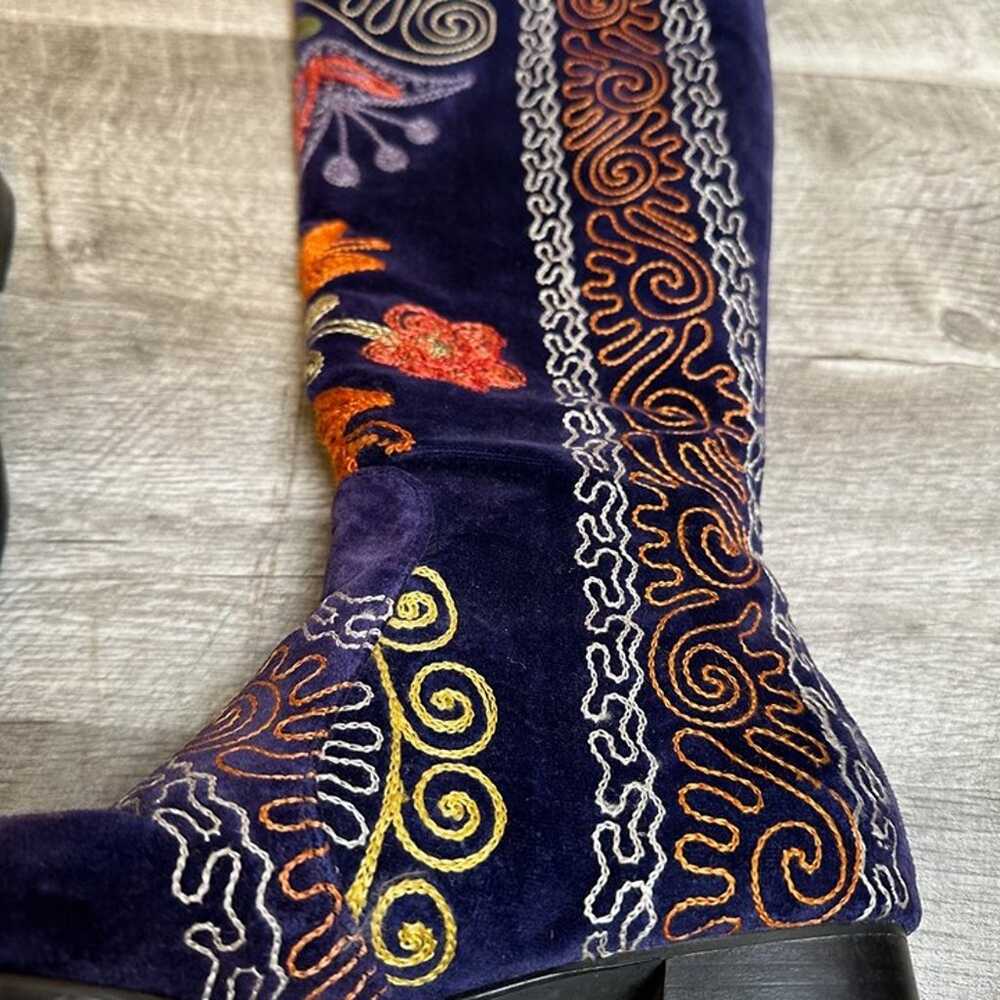 Vintage Suzani Embroidered Women's Riding Boots P… - image 5