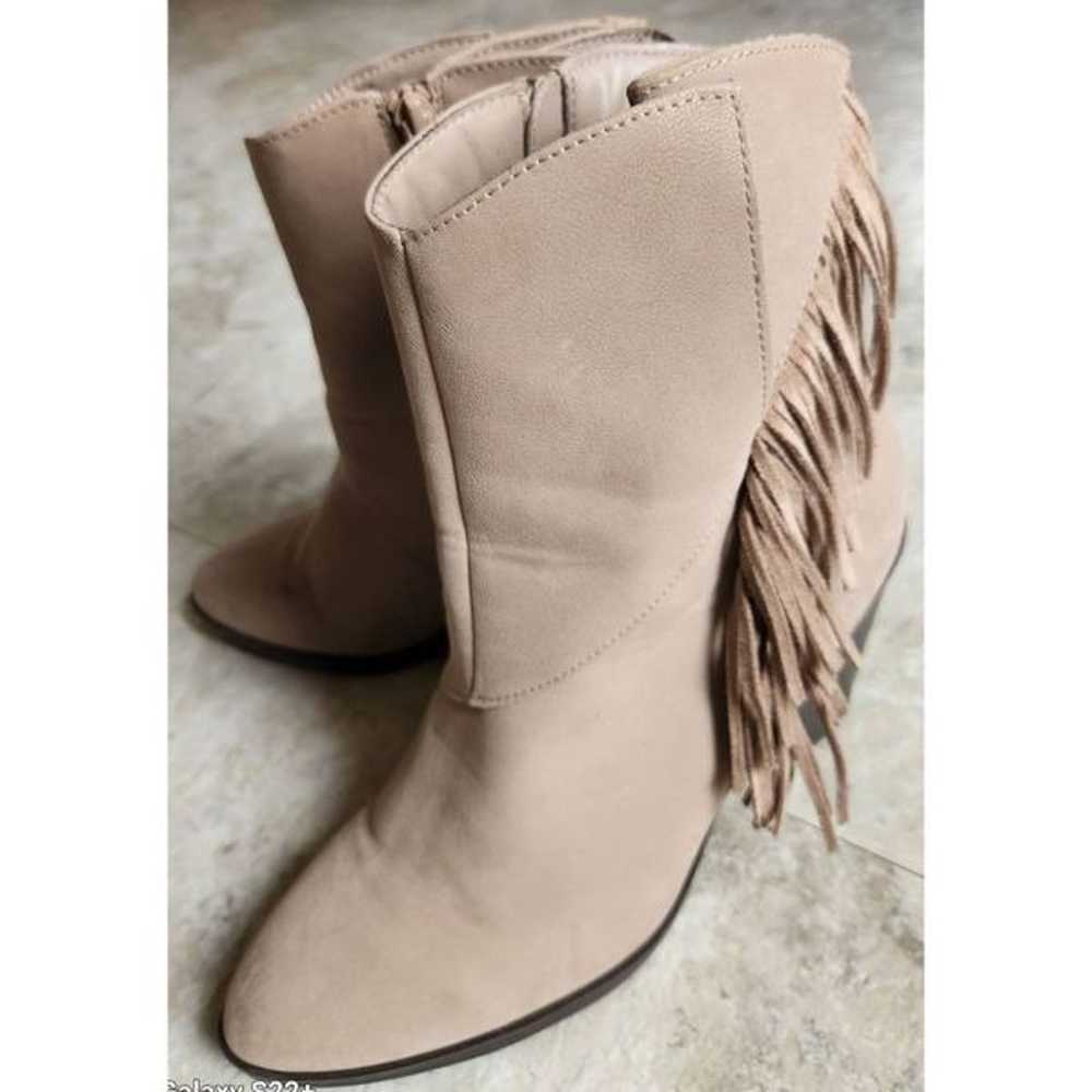 NEW Maurices western fringed ankle boots DC - image 1
