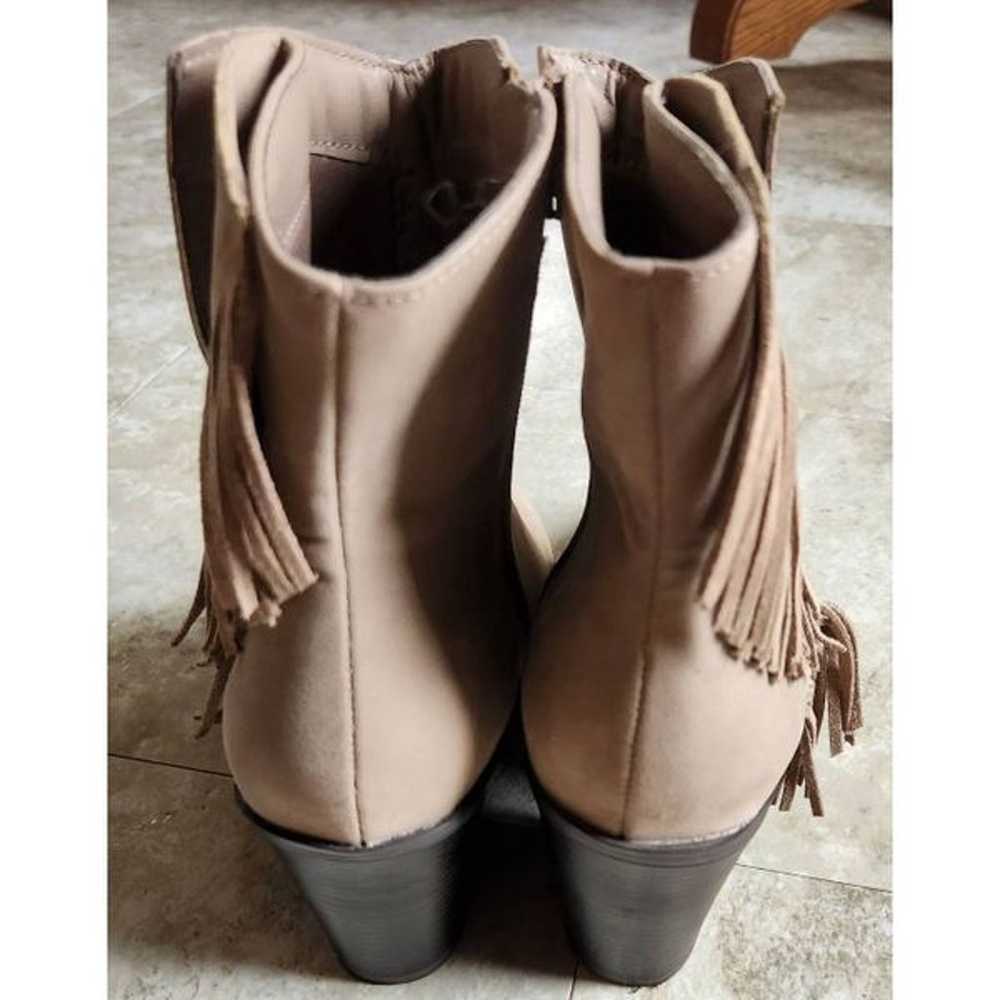 NEW Maurices western fringed ankle boots DC - image 3