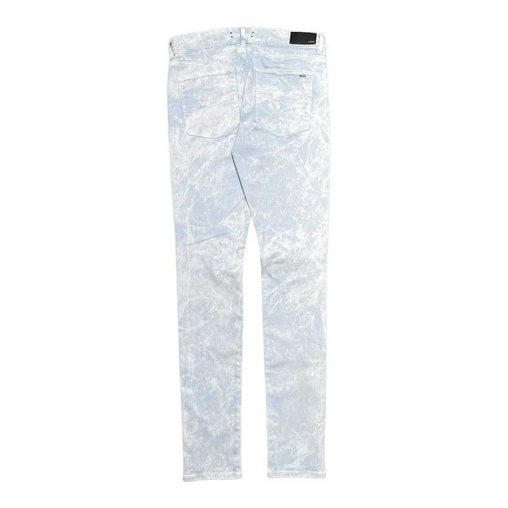 Amiri Amiri MX1 Mineral Wash Patch Jeans Baby Blue - image 2