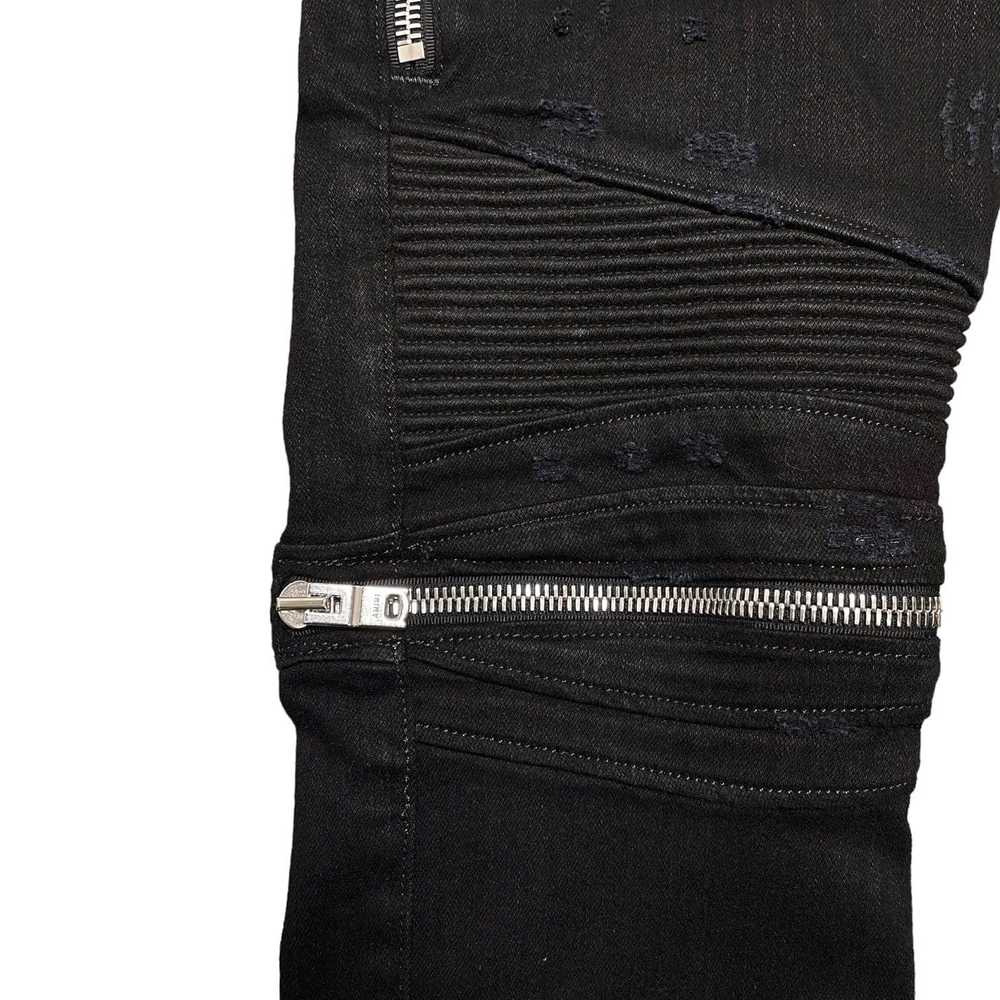 Amiri Amiri MX2 Wax Tonal Patch Jeans Black - image 3
