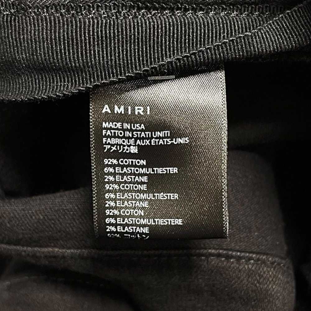 Amiri Amiri MX2 Wax Tonal Patch Jeans Black - image 5