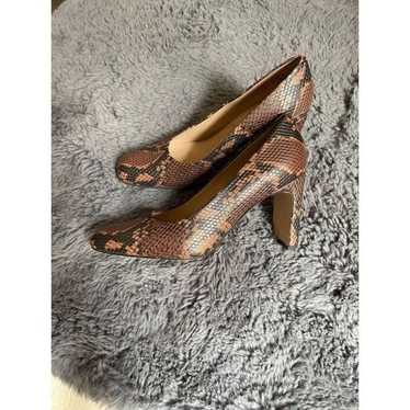 Franco sarto faux snake print heels - image 1