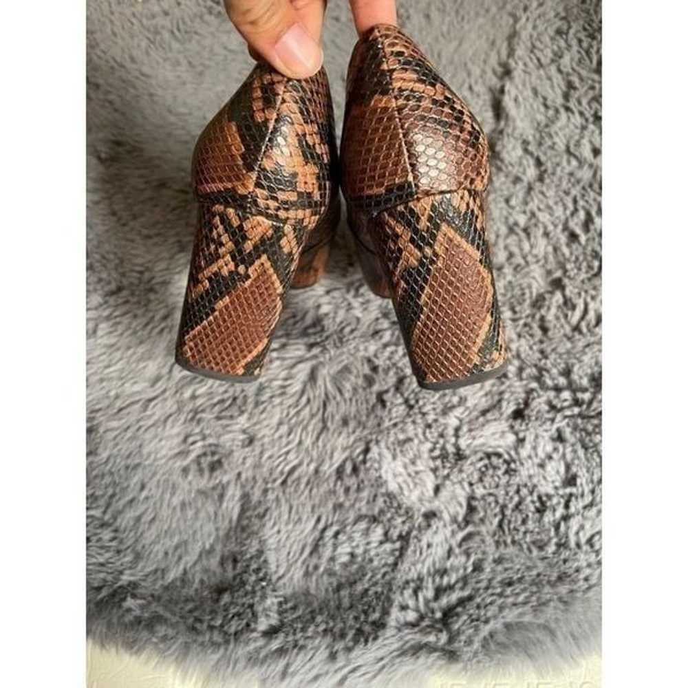 Franco sarto faux snake print heels - image 6