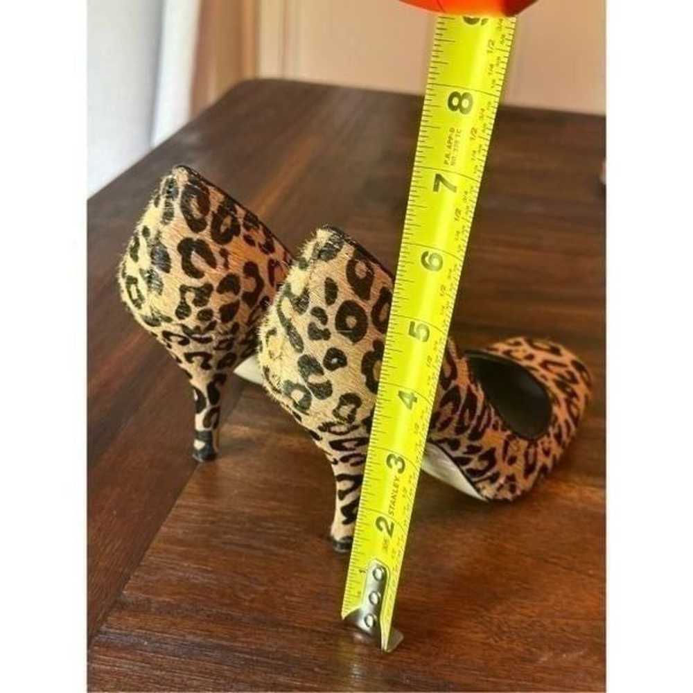Guess cheetah print square toe pump - image 4