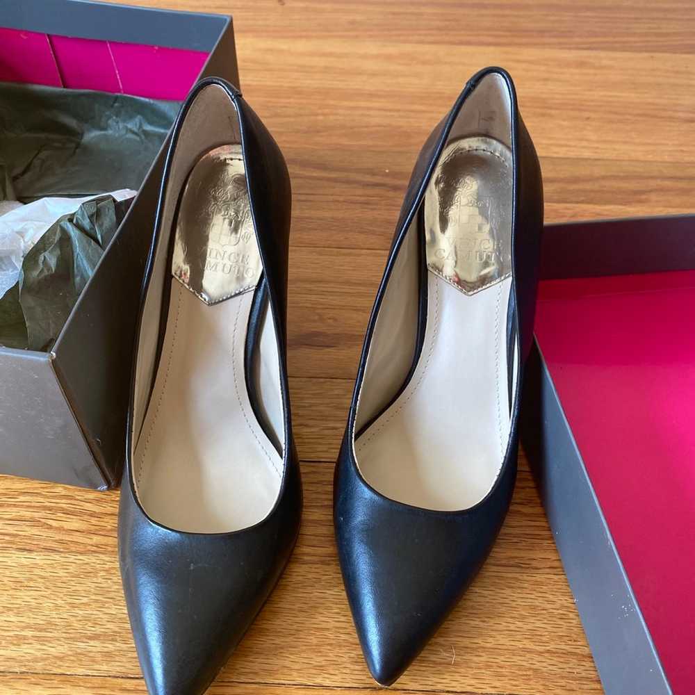Vince Canute Carra black leather heels size 6 - image 1