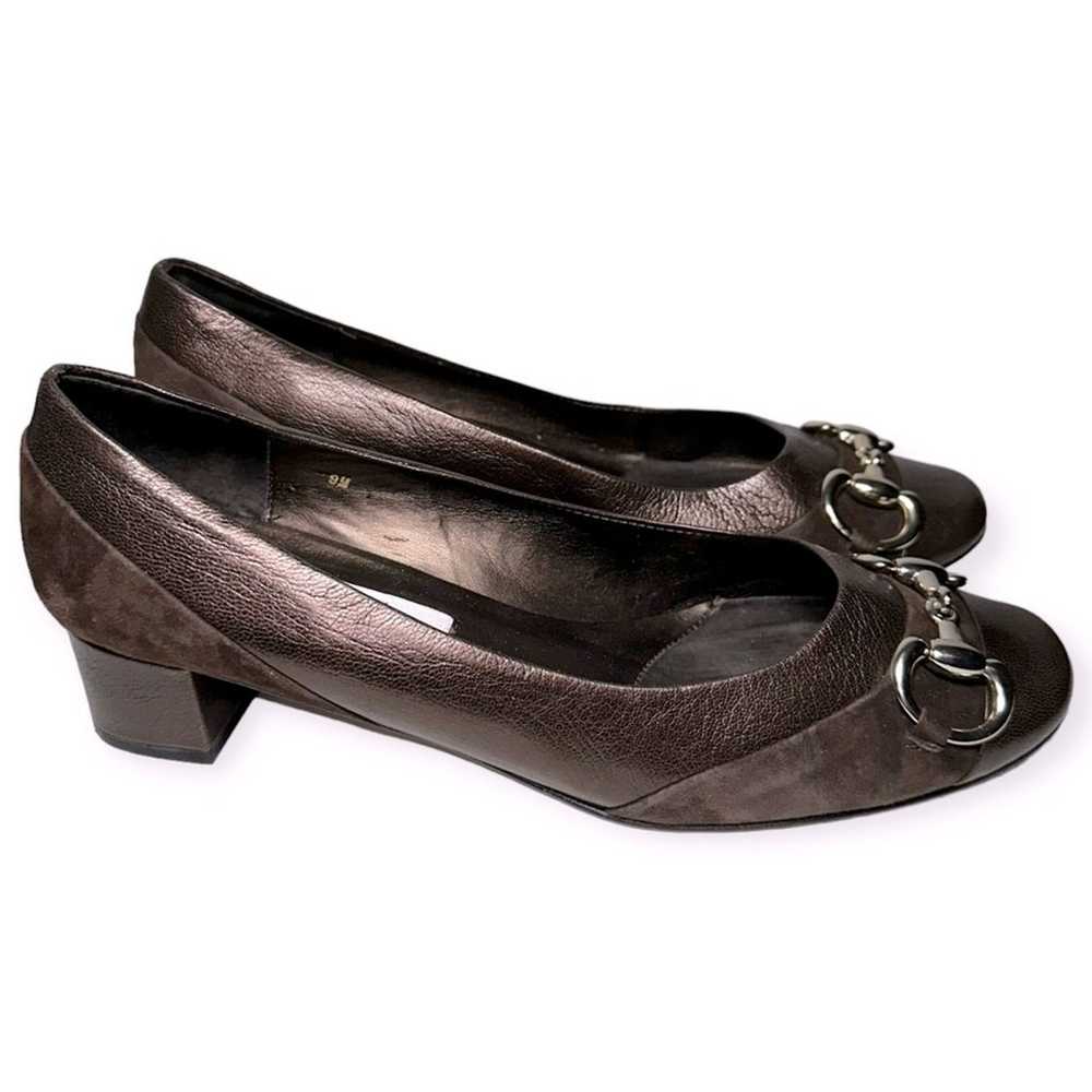 Jildor Women's Size 9 Brown Bronze Leather Suede … - image 7