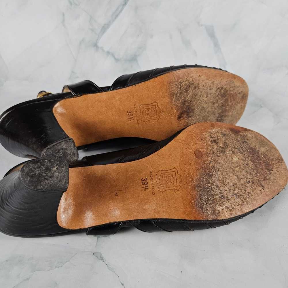 Antinea women's black strappy heel, vintage, size… - image 8