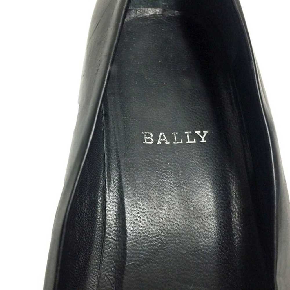BALLY Styleflex Black Italian Leather Career Pumps - image 5