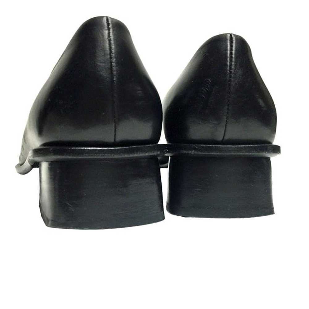 BALLY Styleflex Black Italian Leather Career Pumps - image 6