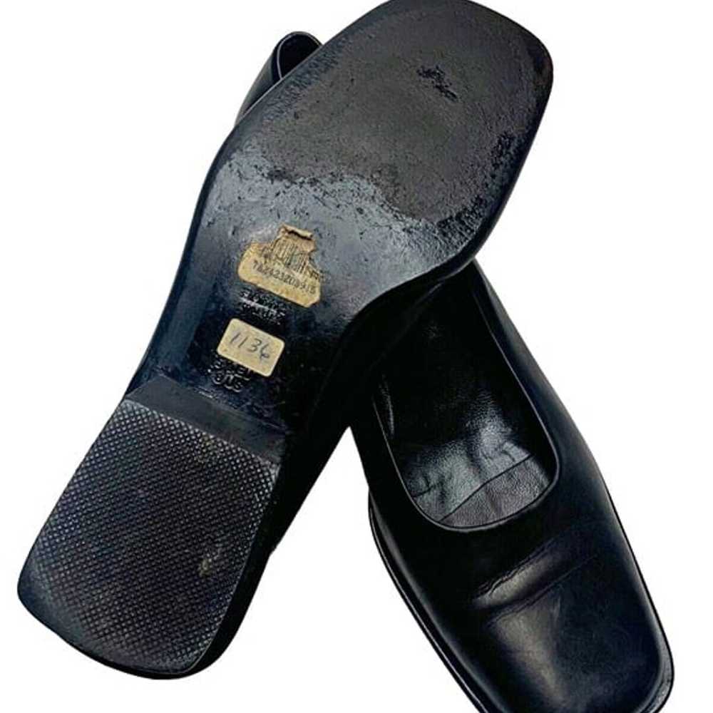 BALLY Styleflex Black Italian Leather Career Pumps - image 7