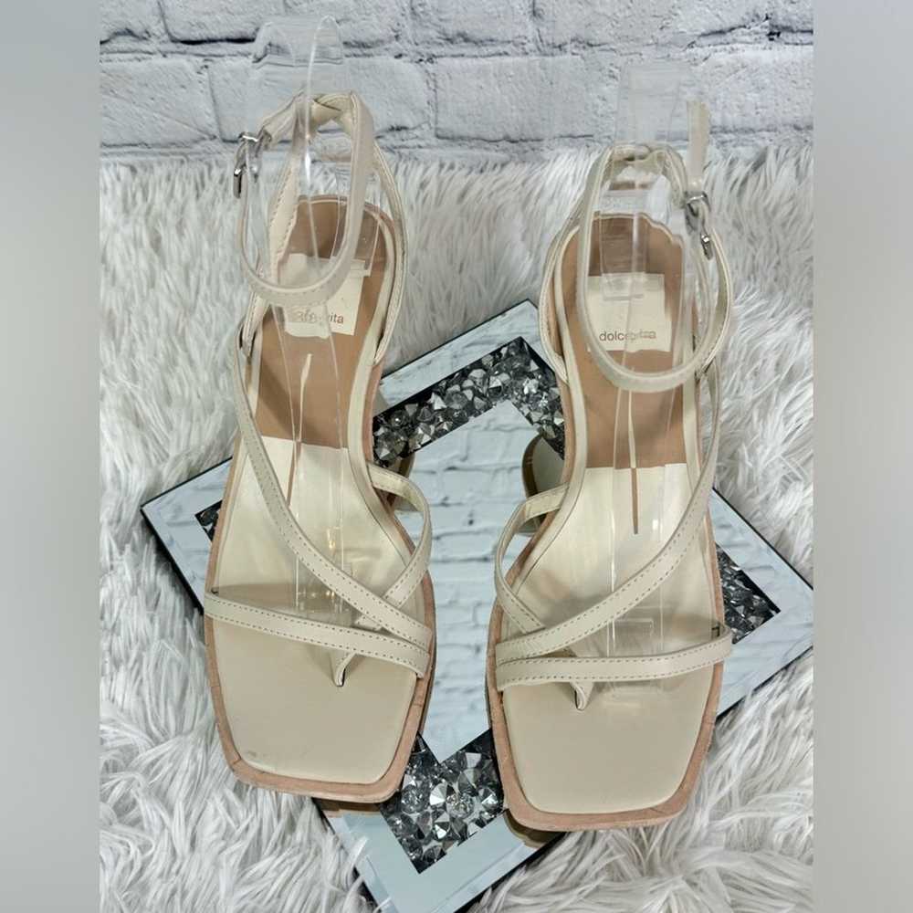 #DOLCE VITA Gemini Ankle Strap Wedges Size 5 NEW - image 2