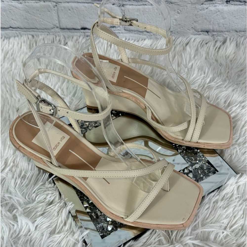 #DOLCE VITA Gemini Ankle Strap Wedges Size 5 NEW - image 3