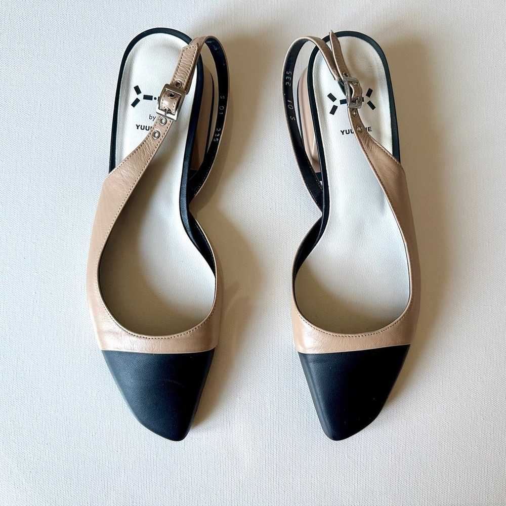 Yuul Yie Two Tone Leather Slingback Heels - image 5