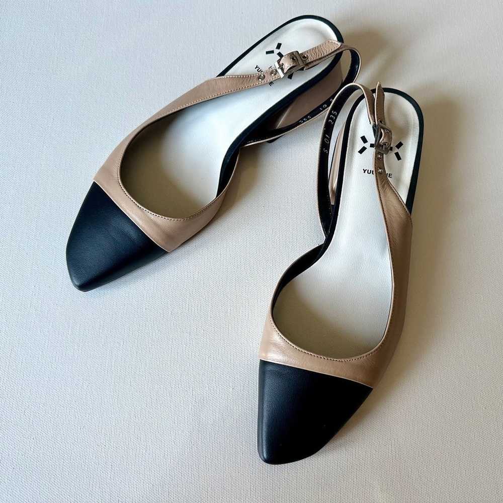 Yuul Yie Two Tone Leather Slingback Heels - image 6