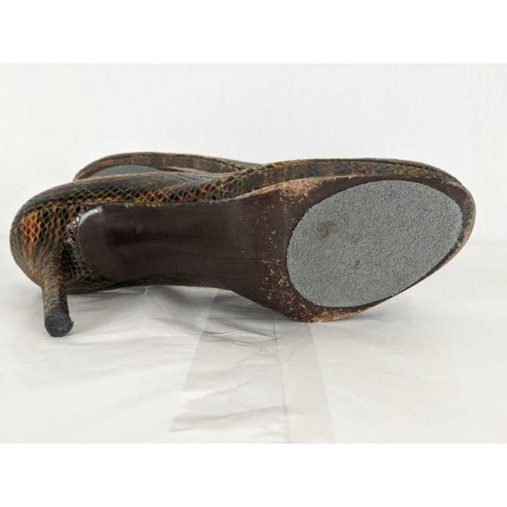 Stuart Weitzman high heel brown Snake pumps size … - image 11