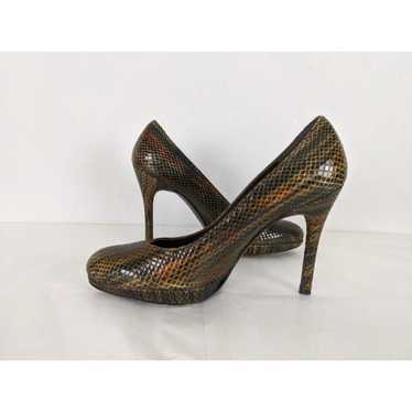 Stuart Weitzman high heel brown Snake pumps size … - image 1