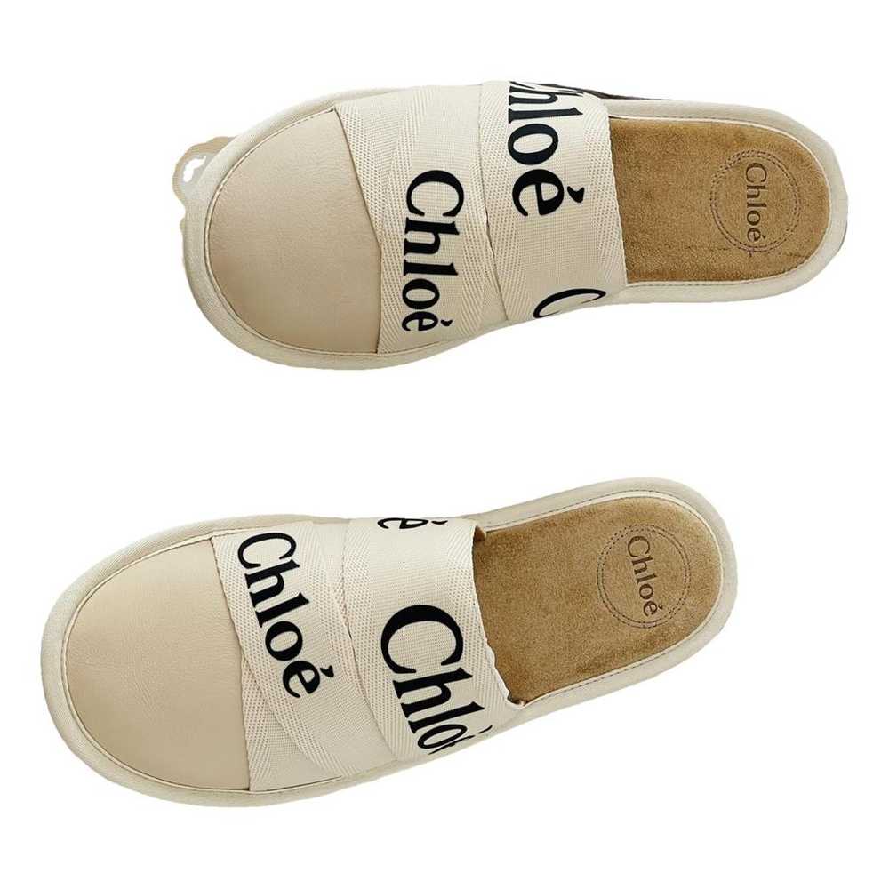 Chloé Woody leather mules - image 1