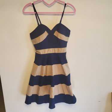 Lulu's Blue and White Striped Dress S XS - image 1