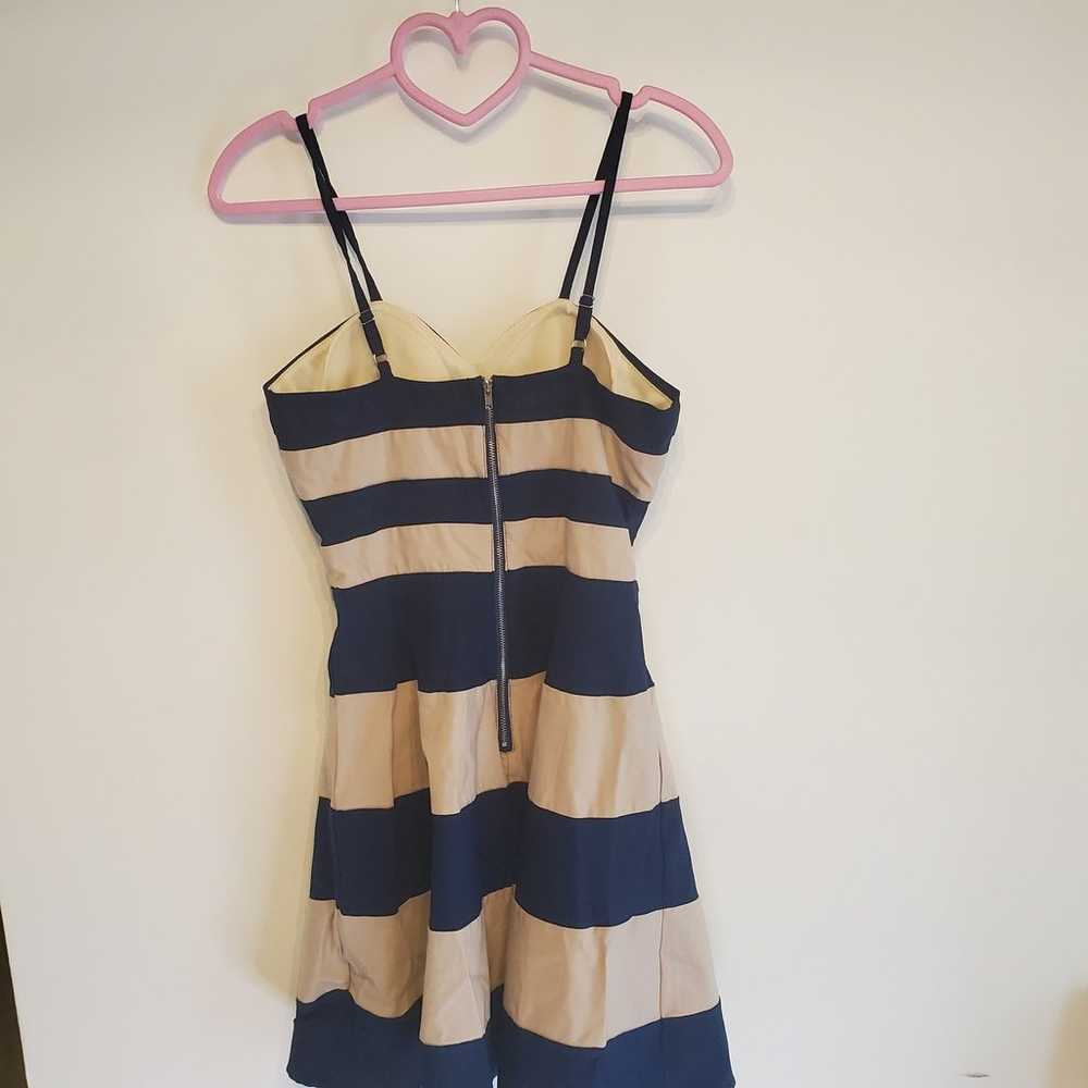 Lulu's Blue and White Striped Dress S XS - image 2