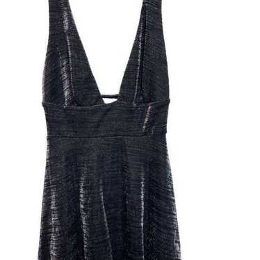 Urban Outfitters Plunging Neck Semi Sheer Mini Dr… - image 1