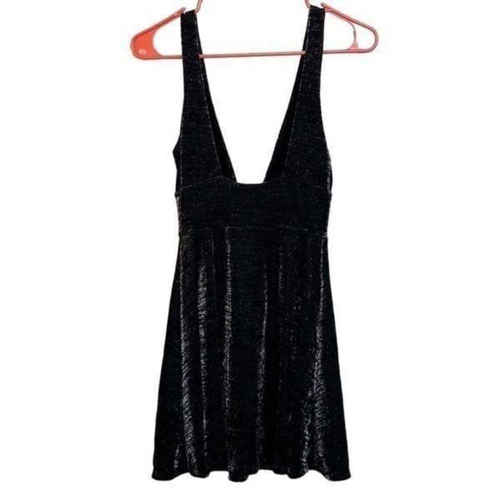 Urban Outfitters Plunging Neck Semi Sheer Mini Dr… - image 2