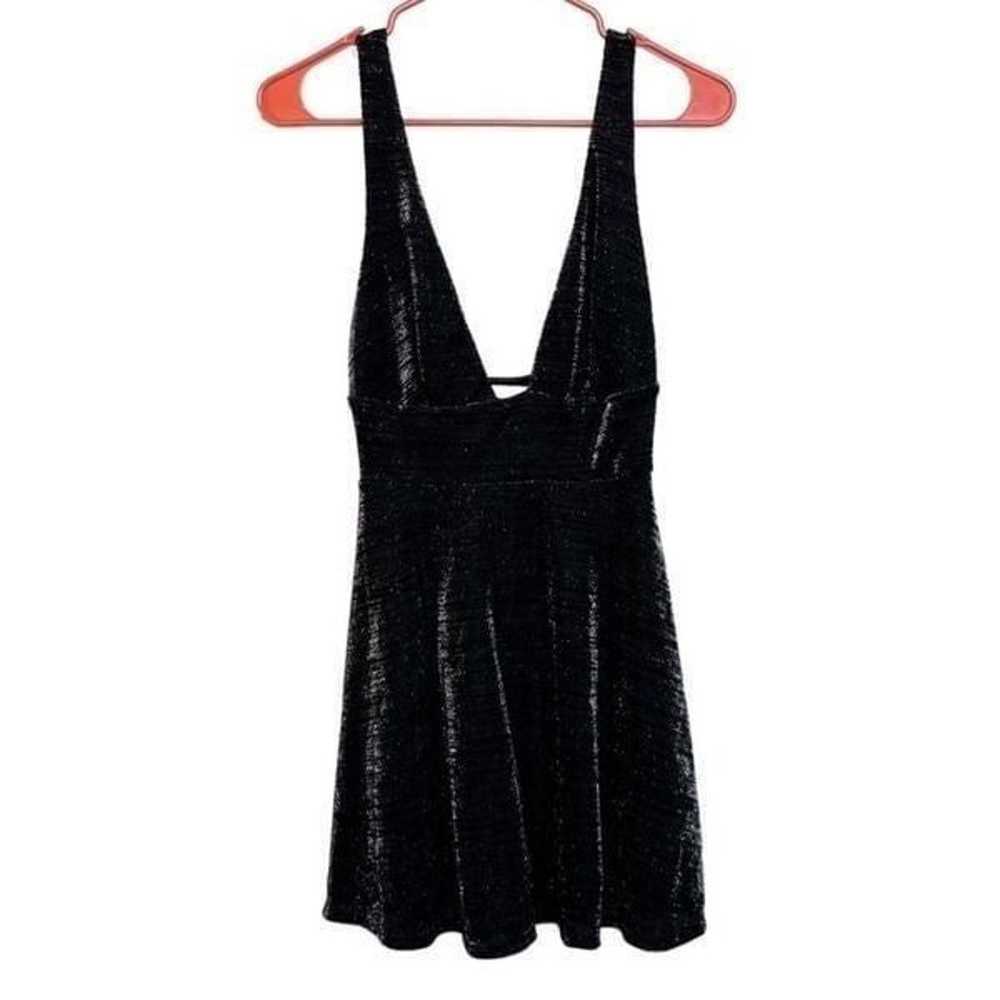 Urban Outfitters Plunging Neck Semi Sheer Mini Dr… - image 3