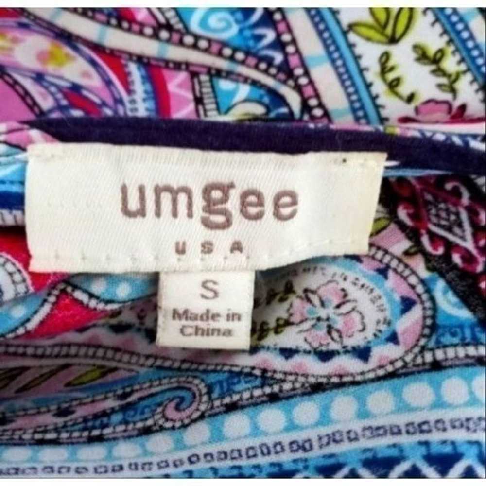 UMGEE USA BLUE & PINK BOHO-INSPIRED VNECK DRESS S… - image 6