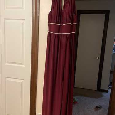Maroon Bridesmaid Dress