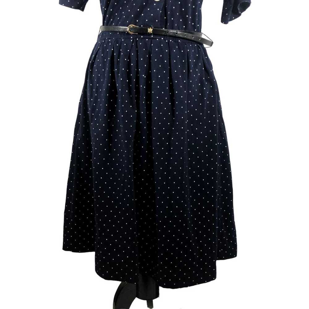 Talbots Petites Women's Dress Size M Buttons Polk… - image 4