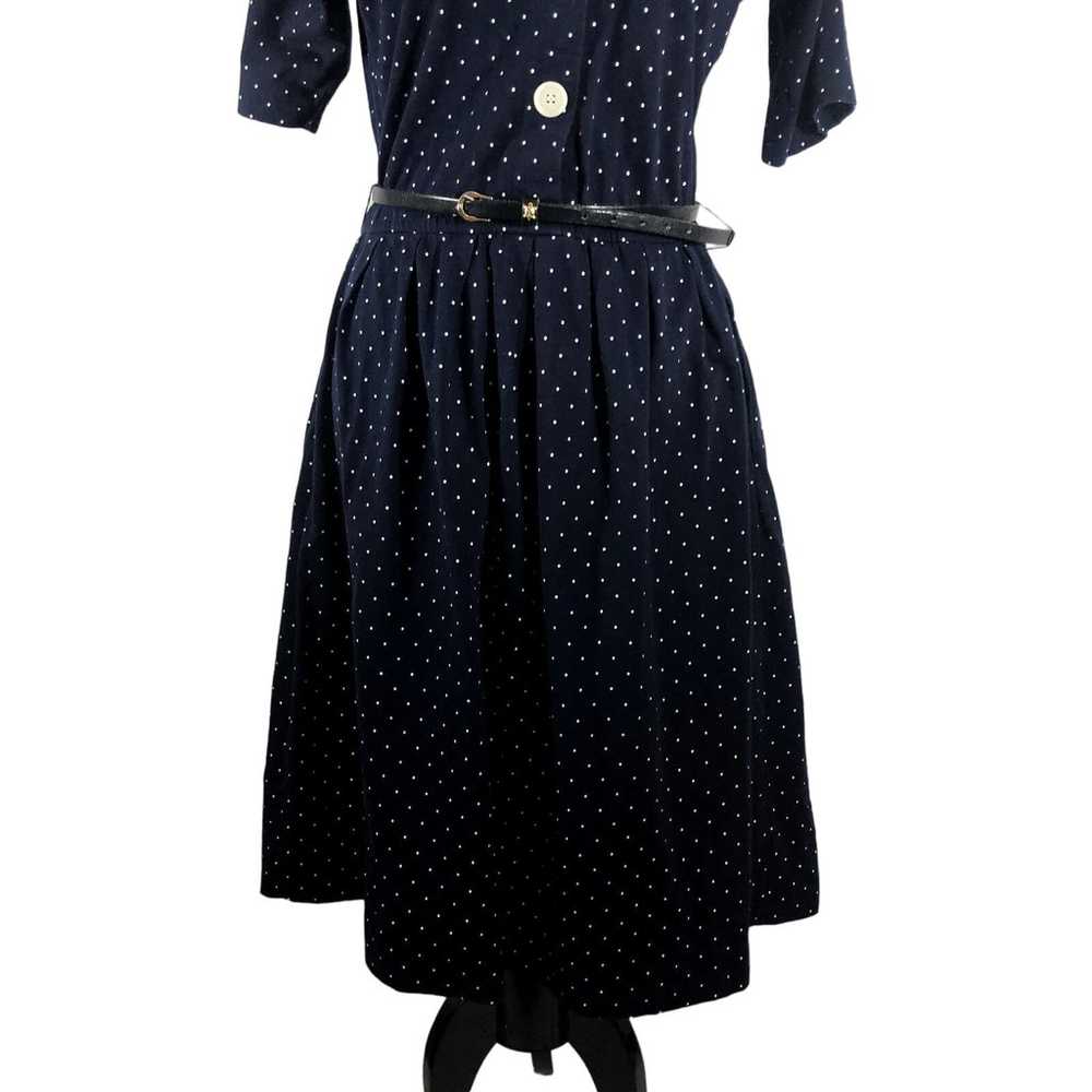 Talbots Petites Women's Dress Size M Buttons Polk… - image 5