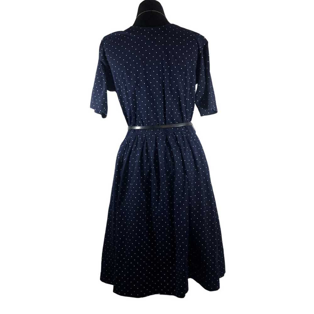 Talbots Petites Women's Dress Size M Buttons Polk… - image 9