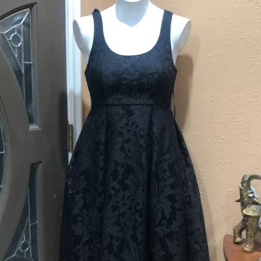 Lulus black lace open back dress - image 3