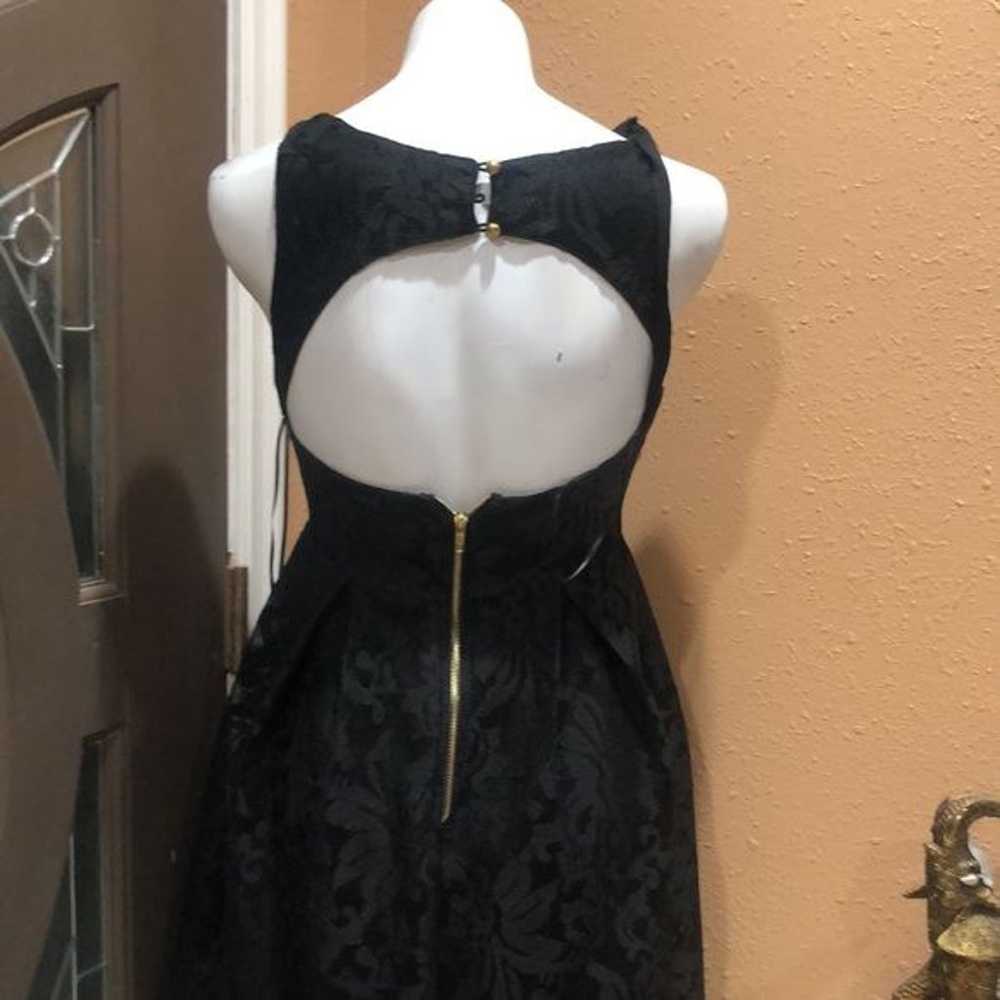 Lulus black lace open back dress - image 5