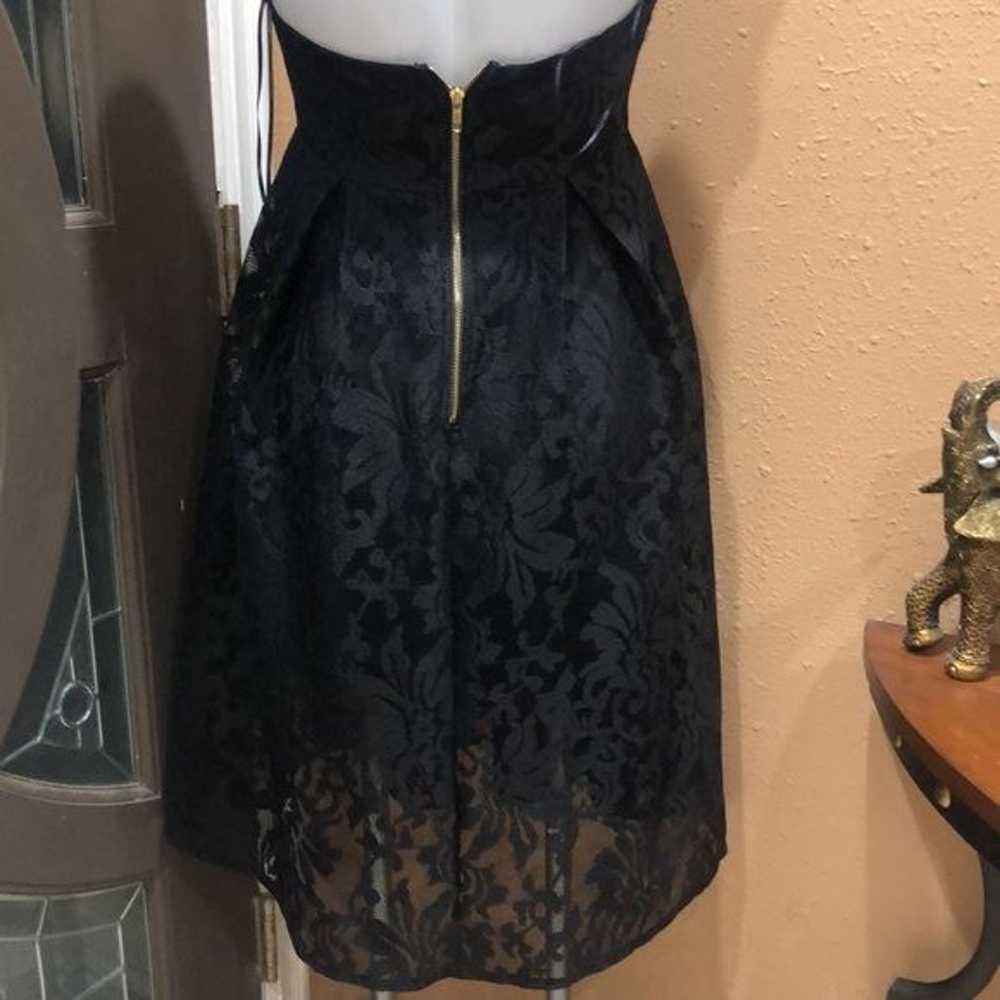 Lulus black lace open back dress - image 6