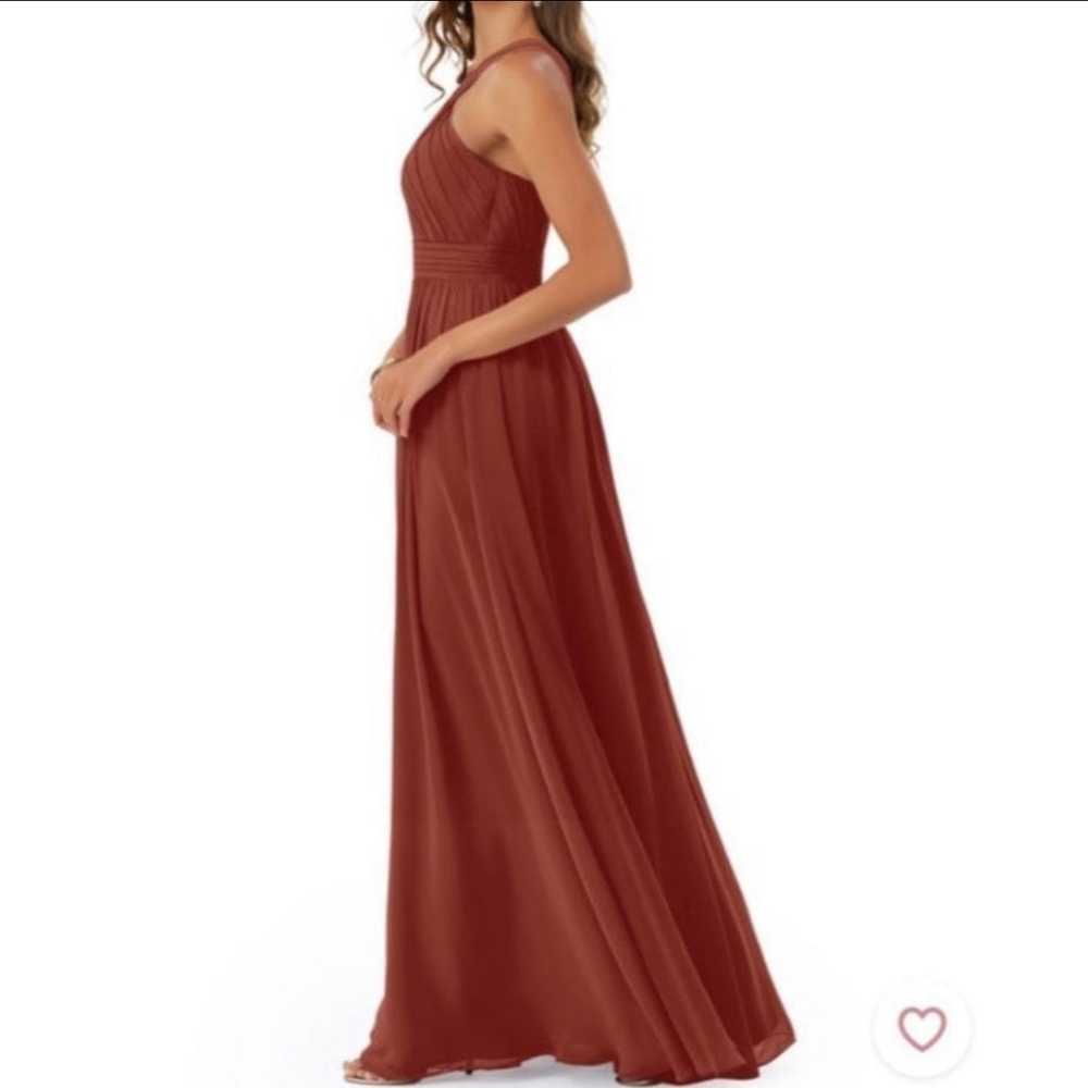 Terracotta Kielle bridesmaid dress from Azazie. C… - image 3