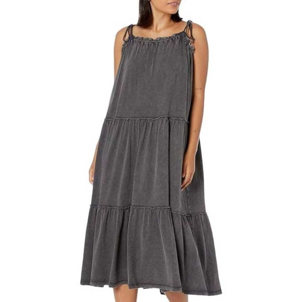 Lucky Brand Cotton Washed Black Tiered Cami Sun D… - image 2