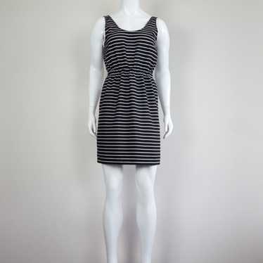 Ann Taylor LOFT Black and White Striped Dress - image 1