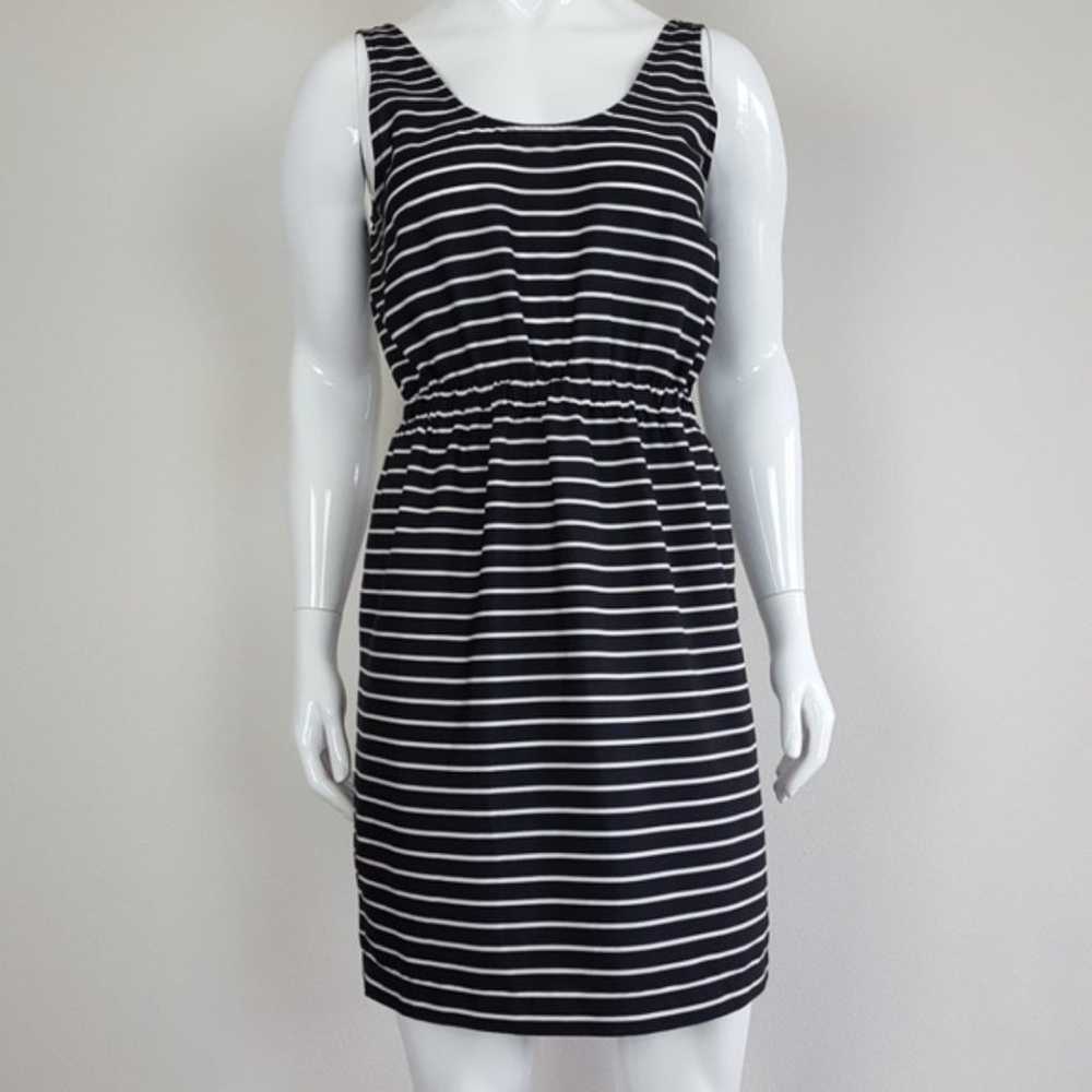 Ann Taylor LOFT Black and White Striped Dress - image 2