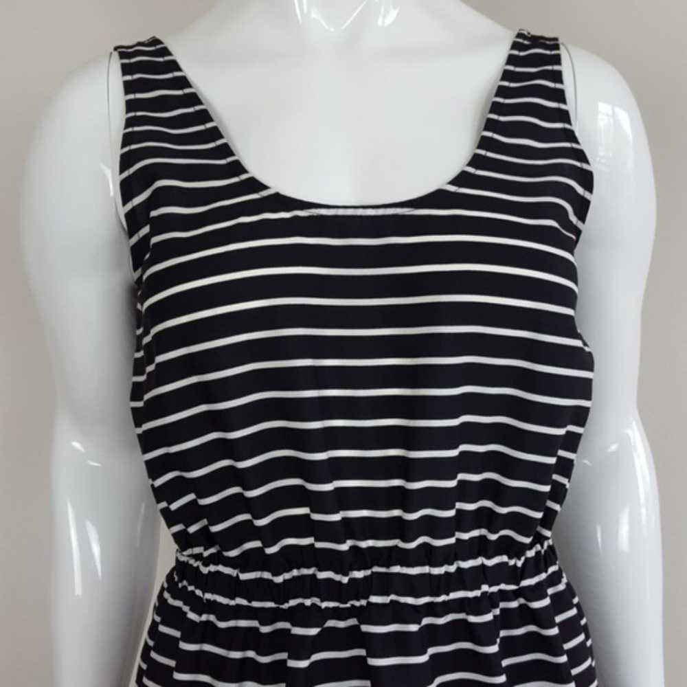 Ann Taylor LOFT Black and White Striped Dress - image 5
