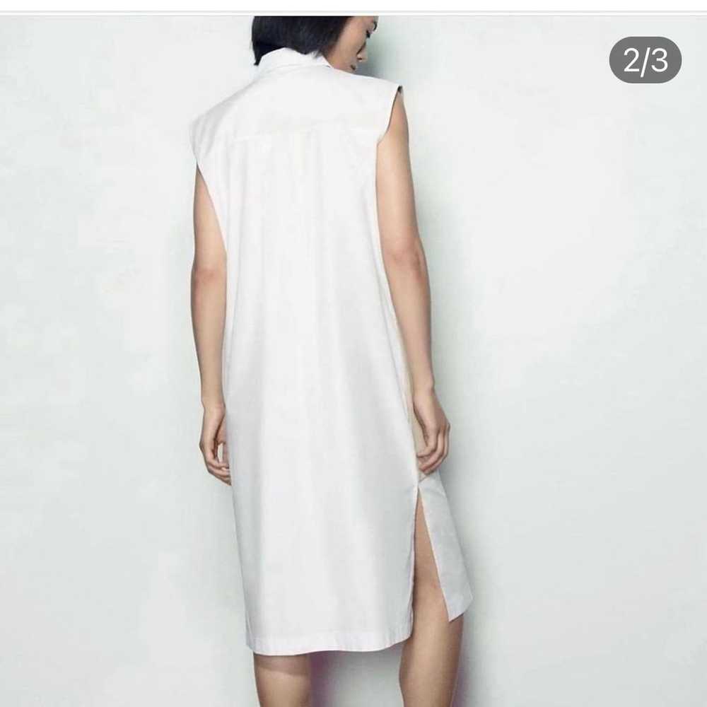 Zara Contrasting Shirt Dress  Size S - image 3