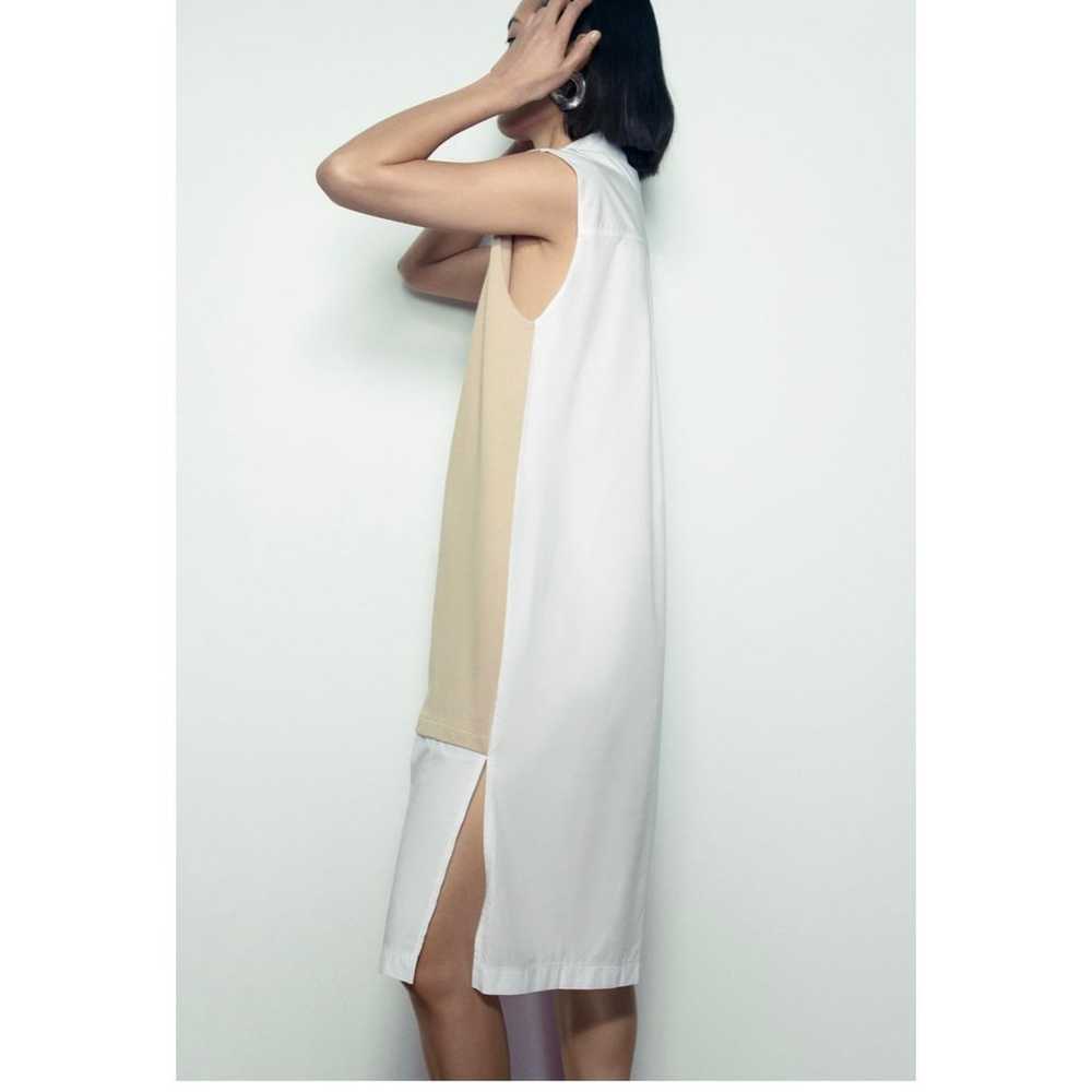 Zara Contrasting Shirt Dress  Size S - image 4